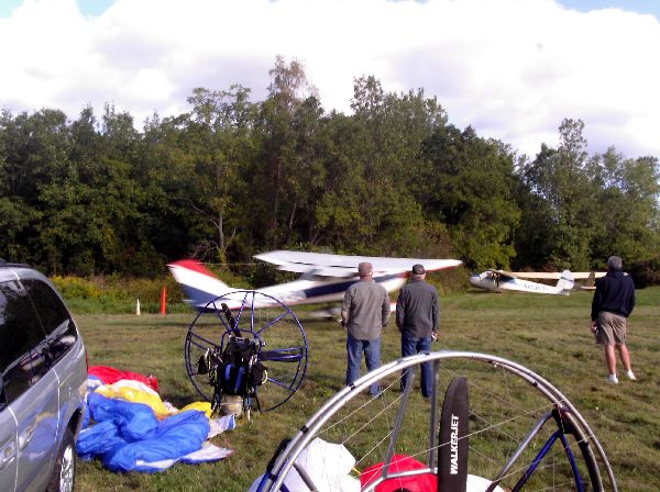 Plane taking off inches from spectators